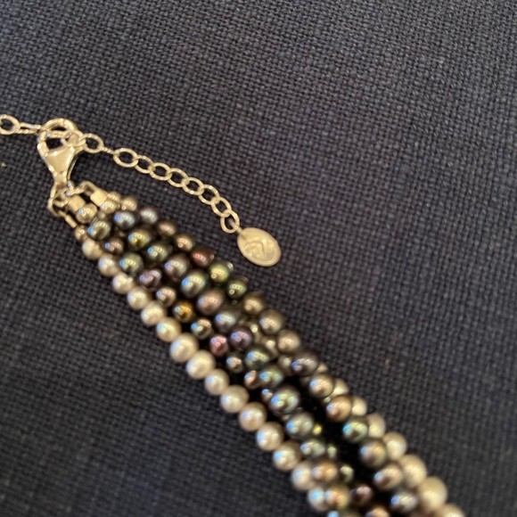 Silpada freshwater pearl multi strand necklace - Picture 4 of 4